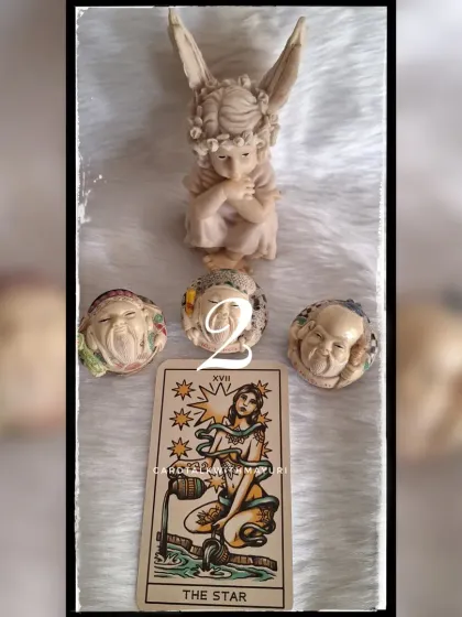 An April forecast with The Star card, promising hope, healing, and renewed faith after a tough period. The affirmation: "I celebrate my growth and learning."