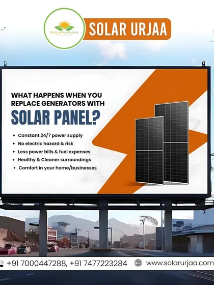 Replace your noisy, fuel-guzzling generator with a silent, clean solar panel system. Enjoy a constant 24/7 power supply with no electric hazards, lower bills, and a healthier environment for your home or business.