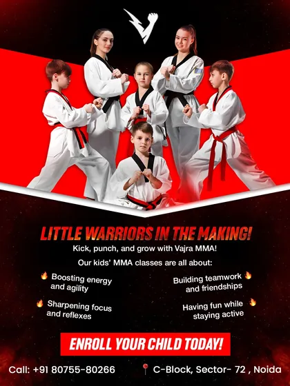 We are building little warriors. Our kids' MMA classes are designed to boost energy, sharpen focus, and build real teamwork, all while your child learns to stay active and have fun. This is the foundation for a strong and confident future.