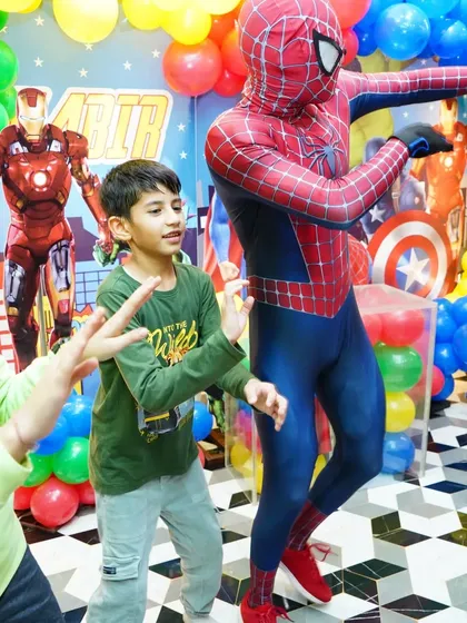 Time to dance with Spider-Man! Our mascots don't just pose for photos, they interact, play, and dance with the kids, making the experience truly special.
