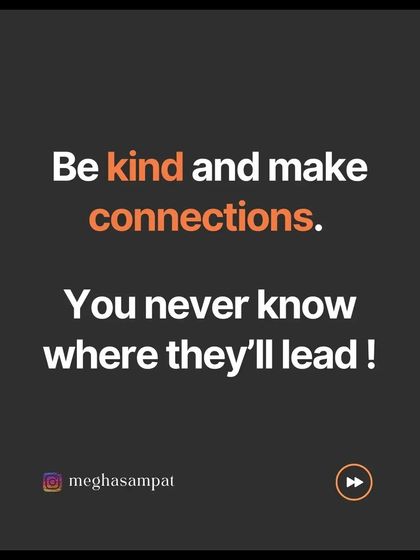 Be kind and make connections. You never know where they will lead. The relationships you build in the dance world are invaluable.