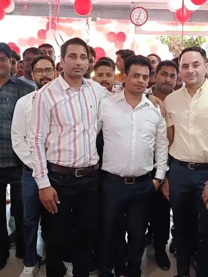 A photo from the opening of my CP Plus Galaxy store. I was joined by partners and friends to celebrate bringing this authorized dealership to the people of Gurugram.