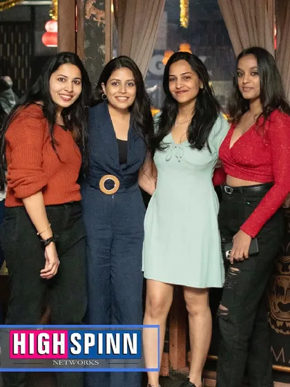 Friends enjoying the Nasty Ladies Night at Badmaash Lounge.