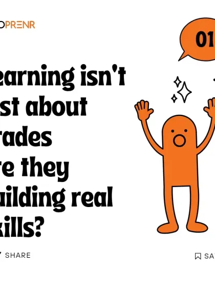 We challenge parents to think beyond grades. Are their children building real skills? This is the first step in recognizing the need for a different kind of education.