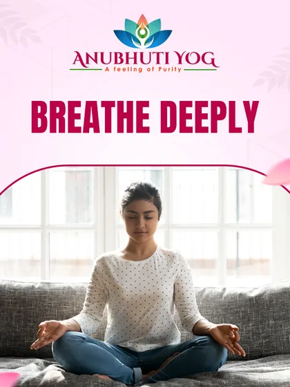 A core belief at Anubhuti Yog is the power of mindful living. Simple practices like sitting straight and breathing deeply, which we focus on in every class, bring balance to your body and mind during pregnancy.