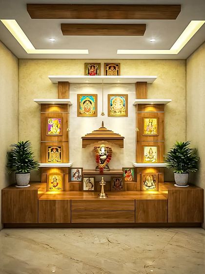 Designing with a Touch of Sweetness - Modular Home Interiors Modern Mandirs & Pooja Units photo 13