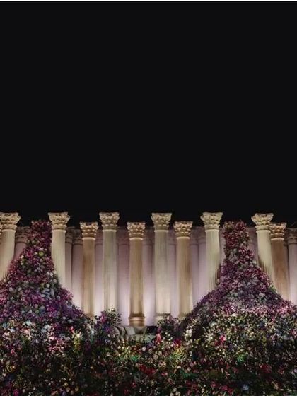 A wide shot of the Roman pillar stage, showing the grandeur and scale of the 22-foot pillars. This is how we make a simple concept feel monumental.