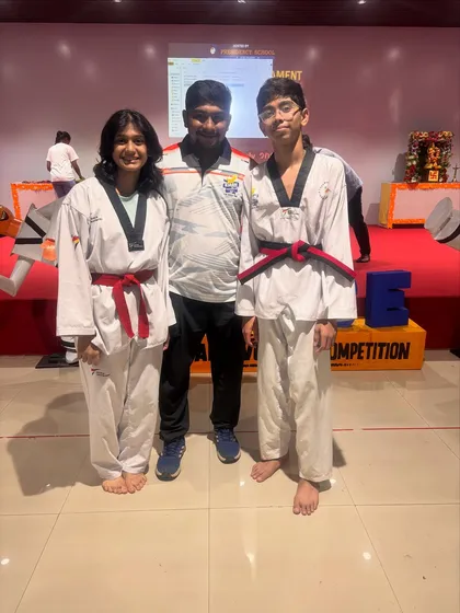 A proud moment with my students Kinjal and Asit after their tournament wins. Kinjal secured a gold medal, and Asit not only won gold but was also selected for the Regional Level. This is what dedication looks like.