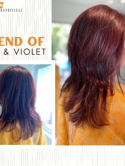 This vibrant blend of red and violet isn't for the faint of heart, but if you're ready to rock it, the result is worth the commitment.