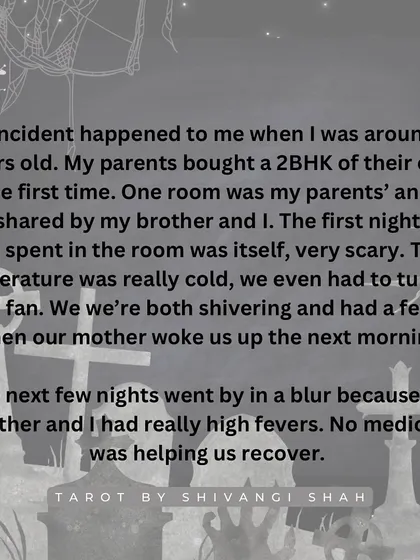 The story of two brothers who fall sick in a new house and have the exact same dream, leading to the discovery of a skull and black magic items in their wall.