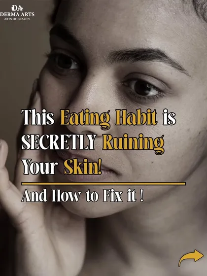 This graphic introduces a series on eating habits that are secretly ruining your skin and how to fix them.