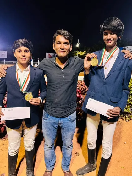 These are my tigers, Yug and Reyansh, after winning Gold at the Junior Nationals in Bangalore. This is more than a sport for us; it's about raising champions and celebrating every single victory as a family.