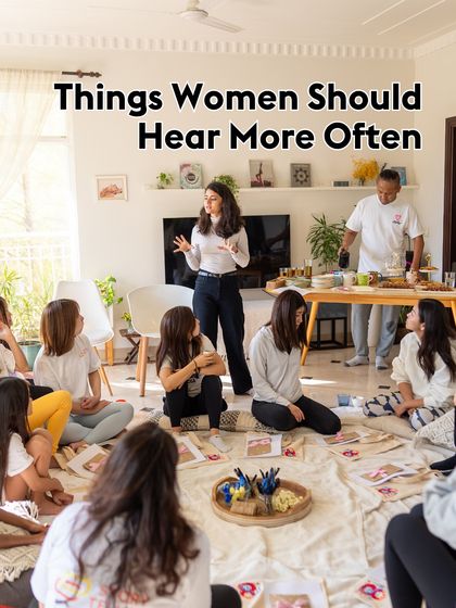 I had the honor of hosting a journaling workshop on Women's Day. It was a beautiful session of reflection, self-expression, and reminding ourselves of the strength we carry. Here are some affirmations we explored.