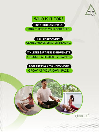 AthaYog Living - In-Studio Yoga & Wellness Sessions Personal & Online Training photo 3