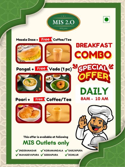 Our breakfast combos are a hit! Don't miss out on these daily deals.