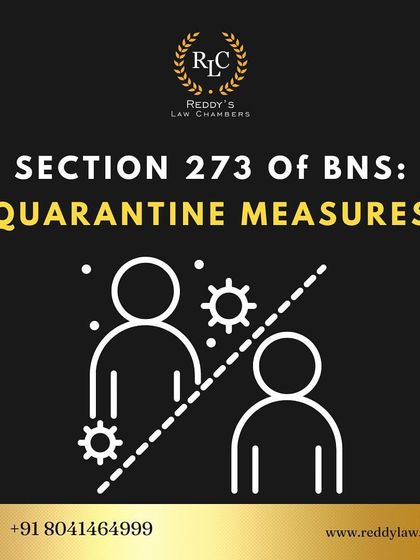 Quarantine rules are a matter of public health and safety. We explain Section 273 of the BNS, which outlines the penalties for intentionally violating government-mandated quarantine measures during a disease outbreak.