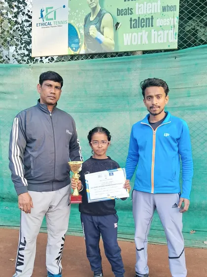 8-year-old Bani Kaur reaching the finals in her very first AITA National U-12 tournament, showcasing incredible early potential.