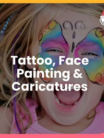 More face painting fun at the OMAXE Chowk Christmas event.