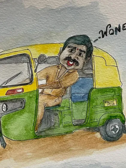 The 'Wonendaaf' (One and a half) fare demand, instantly recognizable to anyone who has hailed an auto in the city.