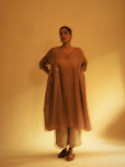 An experimental shot using motion blur to create a dreamy, ethereal effect. This artistic approach conveys a sense of movement and fleeting beauty.