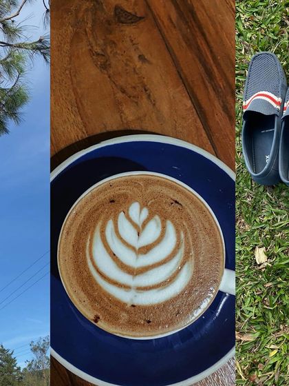 A photo scroll from the first two months of the year, featuring a beautiful cup of coffee.