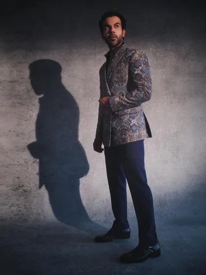 Menswear styling is about sharp tailoring and unique details. I styled Rajkummar Rao in this custom, fully embroidered double-breasted suit by Anamika Khanna for the 'India in Fashion' exhibit. It's a powerful look that redefines formal wear for men.