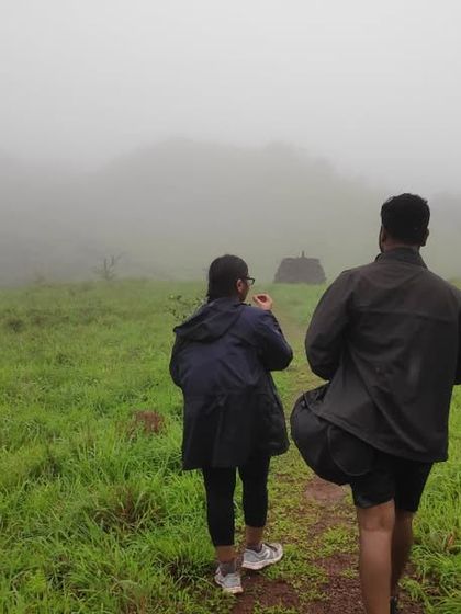 Walking through the misty grasslands of Kodachadri. It feels like walking in the clouds.