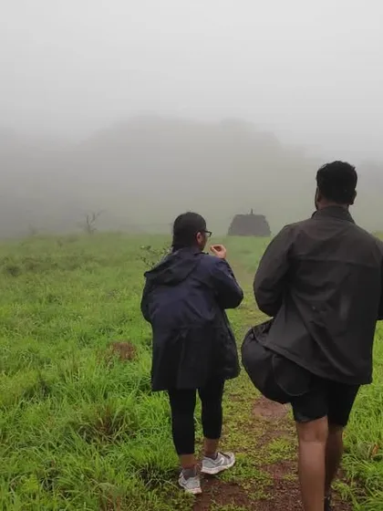 Walking through the misty grasslands of Kodachadri. It feels like walking in the clouds.