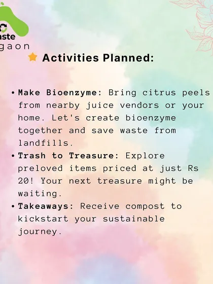 A look at the activities planned for our February meet-up, including making bio-enzymes, exploring pre-loved items, and receiving free compost to kickstart a sustainable journey.