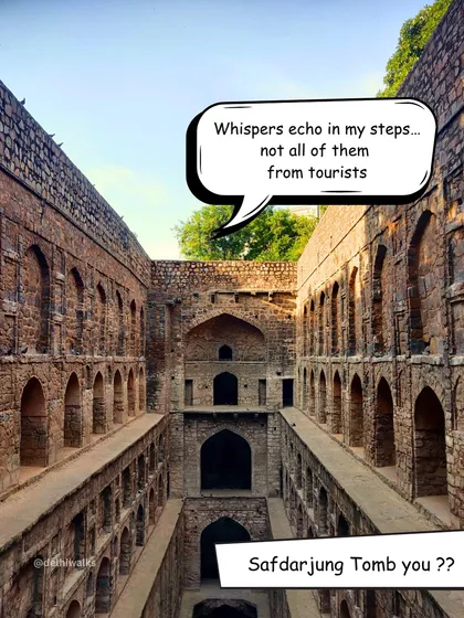 Agrasen ki Baoli whispers: "Whispers echo in my steps... and not all of them from tourists." A nod to its haunted reputation and ancient mysteries.