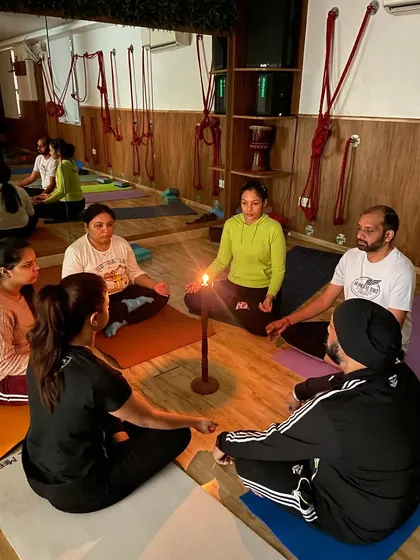 Students of all ages and backgrounds come together for our candle-gazing meditation. It's a simple yet profound practice for anyone looking to calm their mind.
