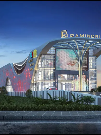 The Ramindri Walk in Guwahati is a commercial project where we drew inspiration from local culture. The facade design is based on the motifs of the Assamese 'gamchha' shawl, creating a building that is modern in function but deeply connected to its regional identity.
