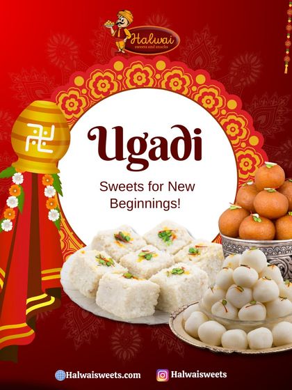 Celebrate Ugadi with sweets for new beginnings. Our festive platter includes Kalakand, Ladoo, and Rasgulla to welcome prosperity with every bite.