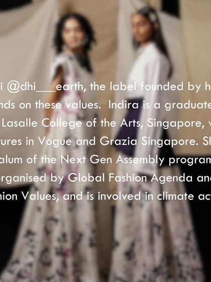 'Songs of a Vintage Spring' is our debut saree collection with the label Dhi. It is a celebration of sustainable craft, using 70+ year old teak blocks from our archive to create wearable art that tells a story of Bangalore's seasons.