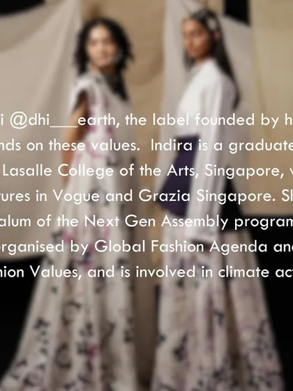 'Songs of a Vintage Spring' is our debut saree collection with the label Dhi. It is a celebration of sustainable craft, using 70+ year old teak blocks from our archive to create wearable art that tells a story of Bangalore's seasons.