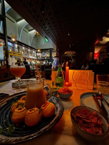 The delicious food and beautiful presentation at Anardana.