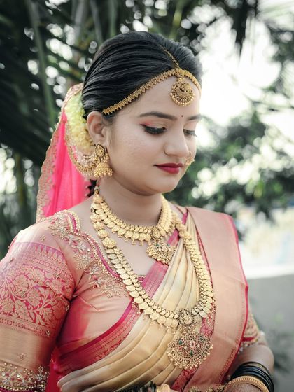 This gallery is a celebration of the bride and groom. It includes a wide range of solo portraits, from traditional South Indian brides in vibrant sarees to Christian brides in elegant white gowns and modern brides in designer lehengas, as well as stylish portraits of the grooms.