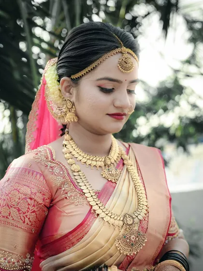 This gallery is a celebration of the bride and groom. It includes a wide range of solo portraits, from traditional South Indian brides in vibrant sarees to Christian brides in elegant white gowns and modern brides in designer lehengas, as well as stylish portraits of the grooms.