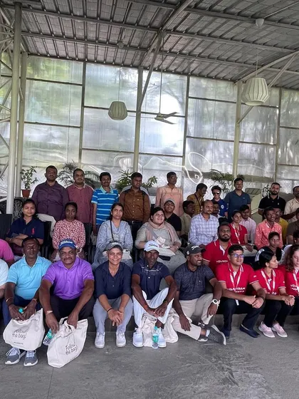 A happy group shot after a fulfilling day on the course. My goal is to create an environment where everyone feels included and leaves with a smile. This photo captures the sense of community and shared experience that I bring to every event.