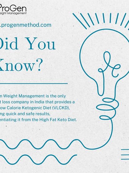 Did you know? We are the only weight loss company in India providing a true Very Low Calorie Ketogenic Diet (VLCKD). This method ensures quick and safe results, differentiating it from high-fat keto diets.