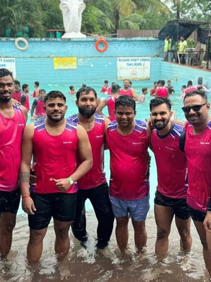 Our senior members and coaches enjoying the annual trip together.