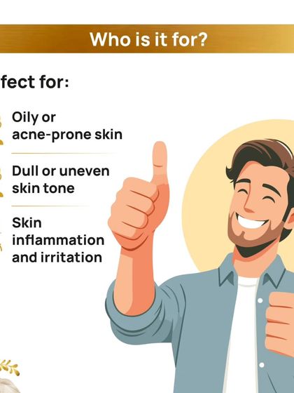 Varnya Yog is perfect for those with oily or acne-prone skin, a dull or uneven skin tone, or skin that is prone to inflammation and irritation.