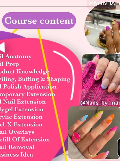I believe in being transparent about what you'll learn. This is the complete curriculum for my 20-day certified course, covering everything from nail anatomy and product knowledge to advanced extensions and business ideas.