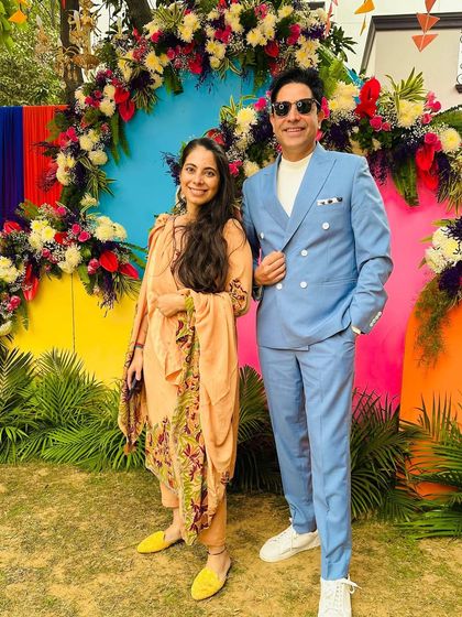 With one of the brilliant wedding planners who make these fairytales happen. Teamwork makes the dream work.