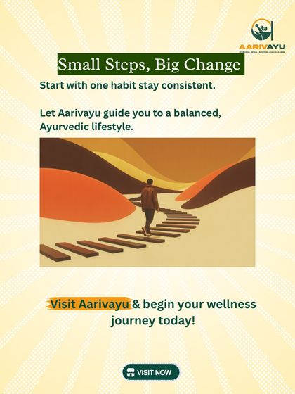 The journey to a balanced, Ayurvedic lifestyle begins with one small step. Stay consistent, and let us guide you on your wellness path.