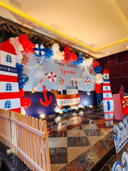 Golu Balloon Decor - Baby Celebration Decor First Birthday Spectacles photo 18