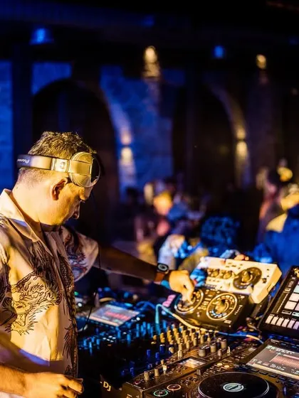 Here I am in the zone at GYLT Bangalore for a Soul Cast event. A great DJ set is a balance of technical skill and reading the energy of the room.