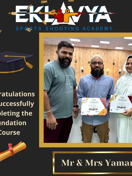 We celebrate the achievements of our students, Mr. and Mrs. Yamani, as they successfully complete their foundation course. This certificate represents their dedication and the structured training they received at our academy.