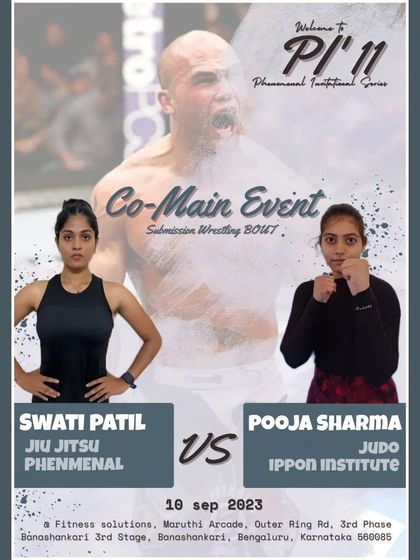 Announcing our fighter's co-main event in the Phenomenal Invitational Series. We actively prepare and support our members for submission wrestling and BJJ competitions.