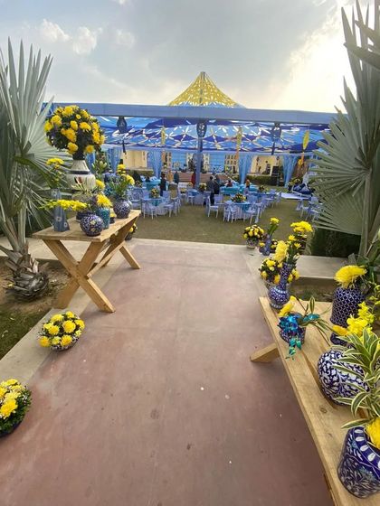 Vibrant Haldi & Mehendi Functions photo 88